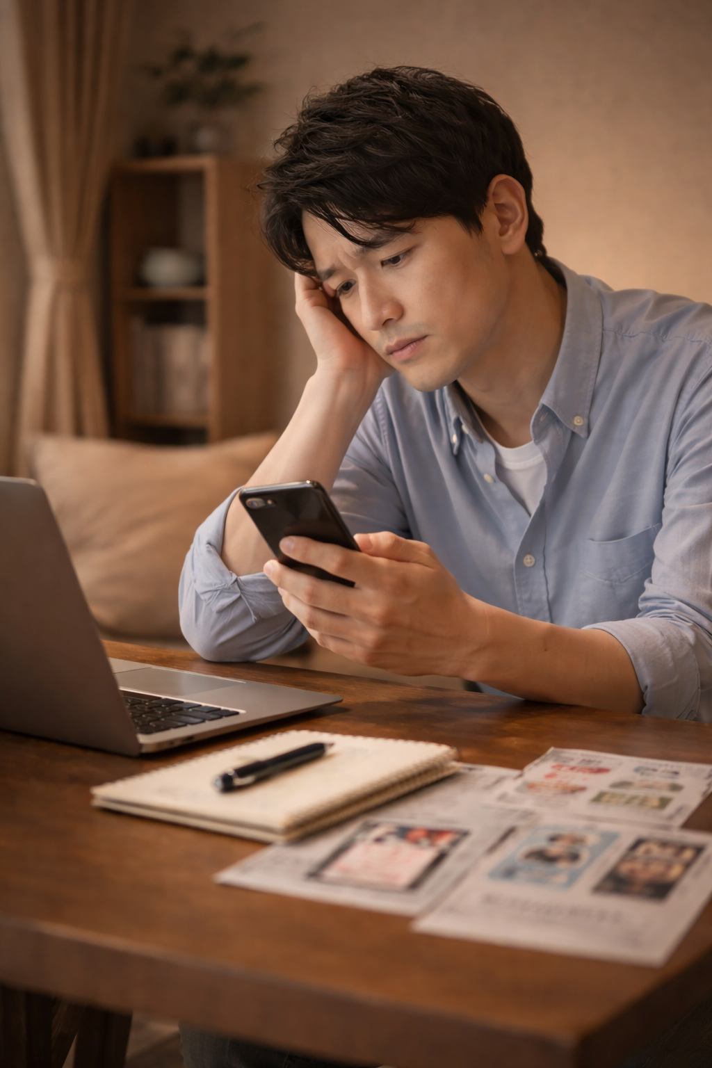 悩む男性
